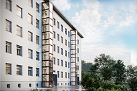 Homelift SAE Außenanlage Mehrfamilienhaus