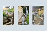 Plattformlift an Hanglange erschleisst Mehrfamilienhaus in Nürnberg