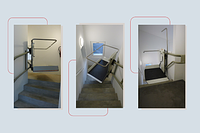 Garaventa Lift Plattformlift in einer engen Kurve Dortmund