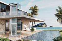 Homelift Genesis Typ B Außenanlage silber