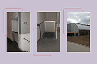 Vertical Lift Provides Access in ice hockey rink